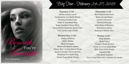 Book Tour Image for Beneath You're Beautiful