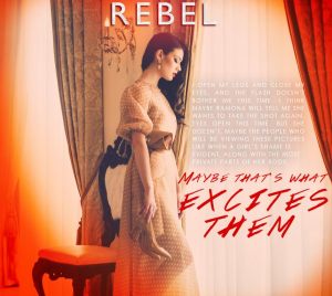 Beautiful young woman near window in luxury house interior